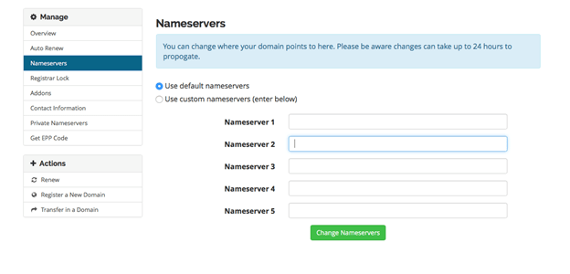 Deluxe Hosting Nameservers