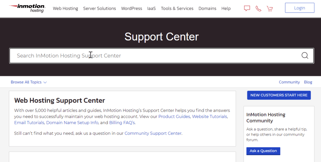 InMotion Support: Center