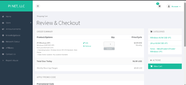 Order Hosting From PiVPS: Review & Checkout