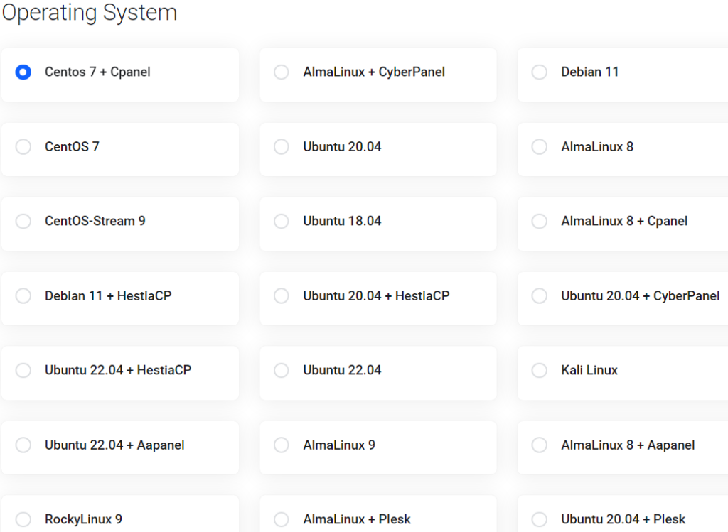 Ultahost operating system