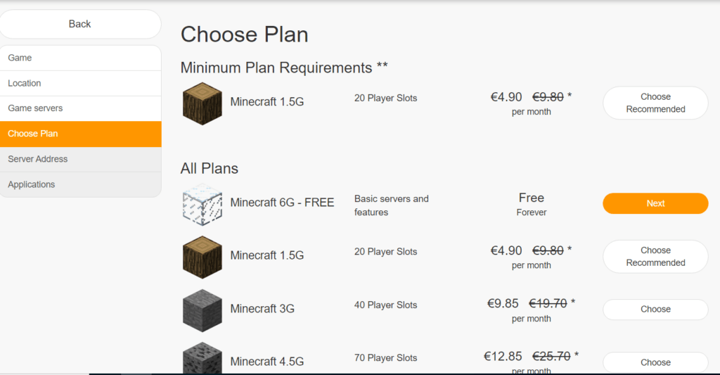 minecraft-game-server-plan
