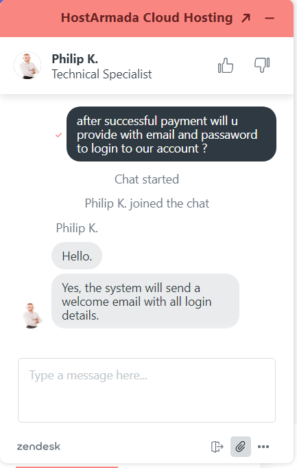 On successful payment
