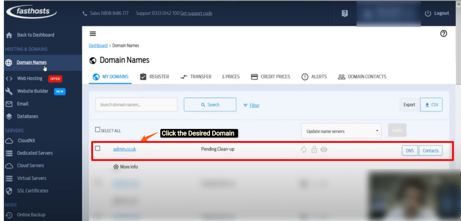 Fasthosts NameServers - How to Point a Domain to Fasthosts?