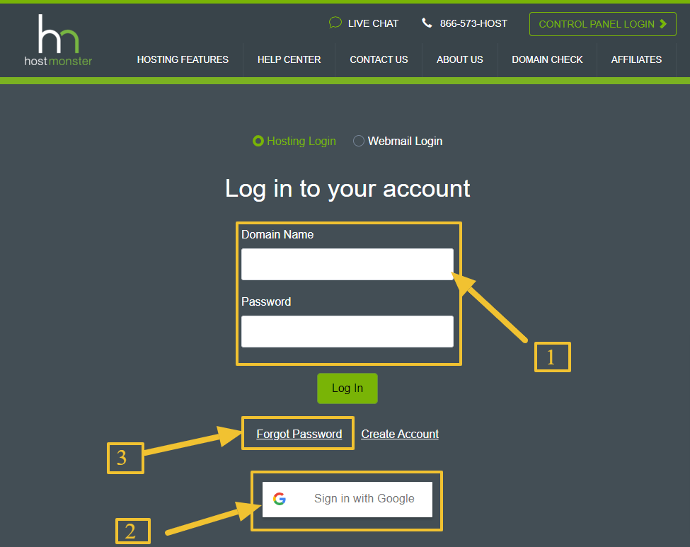 Hostmonster Login