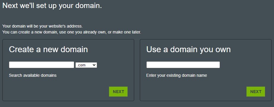 create a new domain HostMonster