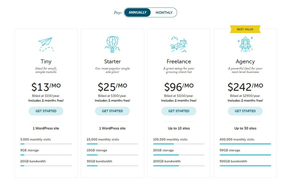 hosting-plans-of-Getflywheel