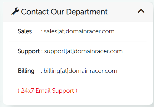 Email support