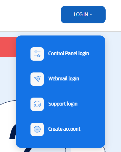 click Control Panel login