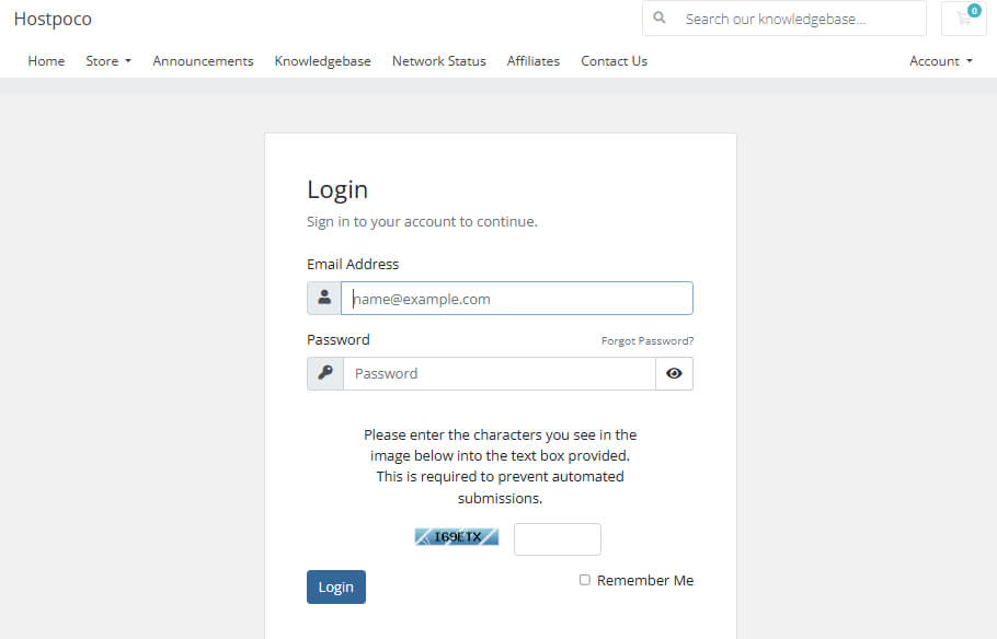 cPanel Login