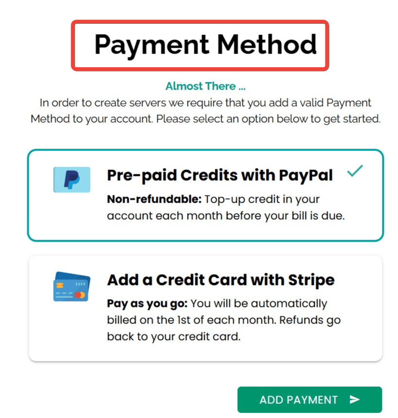 payment interface
