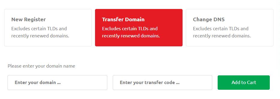 Transfer a Domain