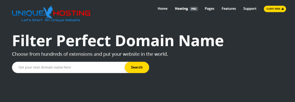 UniqueHosting Domain 