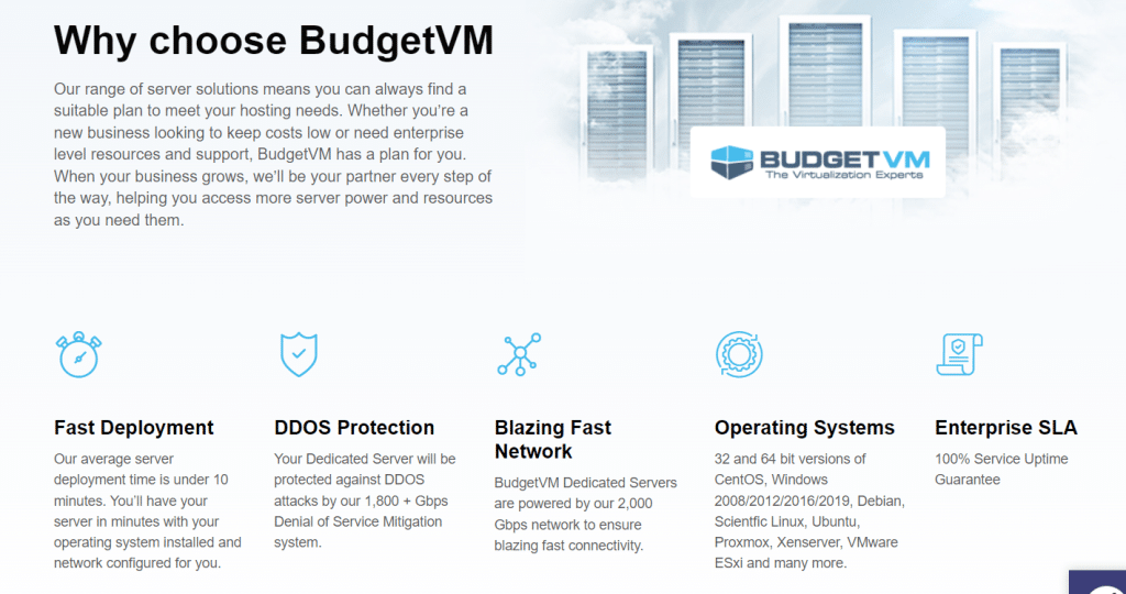 Core Features of BudgetVM 
