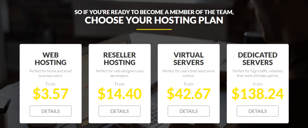 What types of web hosting are offered by D9 Hosting? 