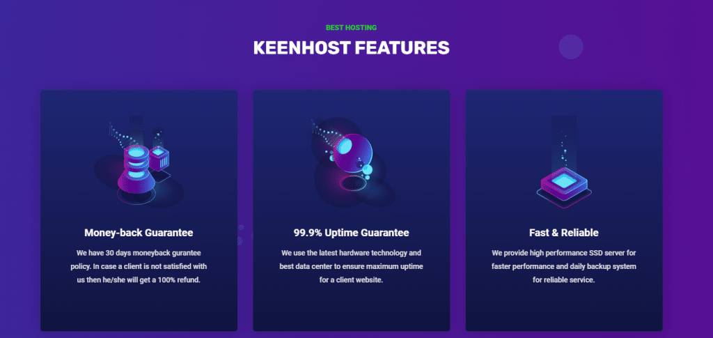 Core Features of KeenHost 