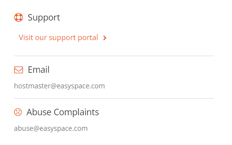 Easyspace support