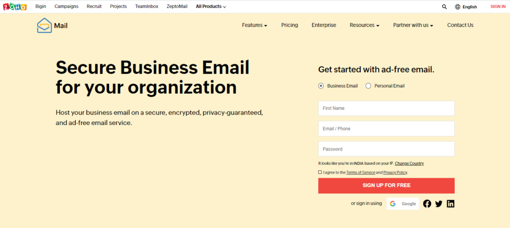 Zoho Mail