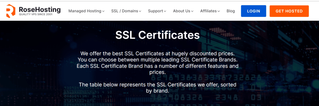 RoseHosting SSL