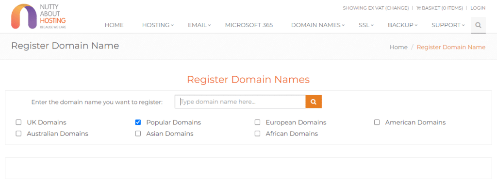 Nutty About Hosting Domain