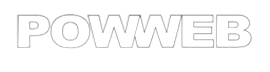 Powweb white logo