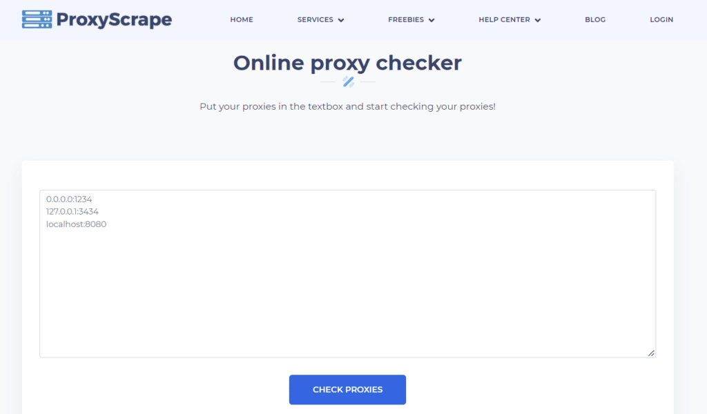 ProxyScrape Proxy Checker