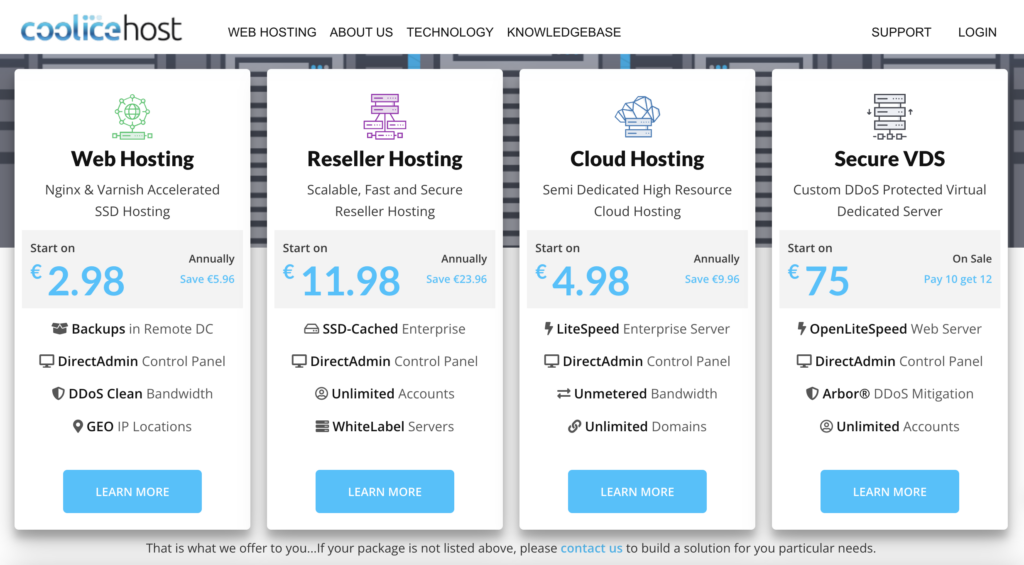 Best CooliceHost Hosting Plans