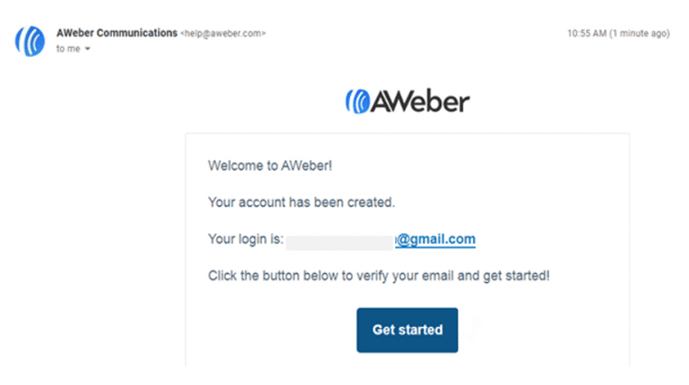 Step 4 - 30 Day Free Trial from AWeber