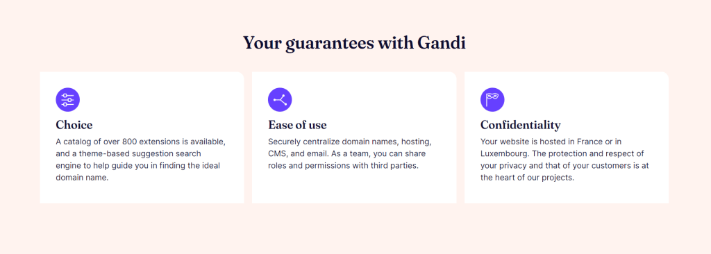 Key Features Of Gandi.net