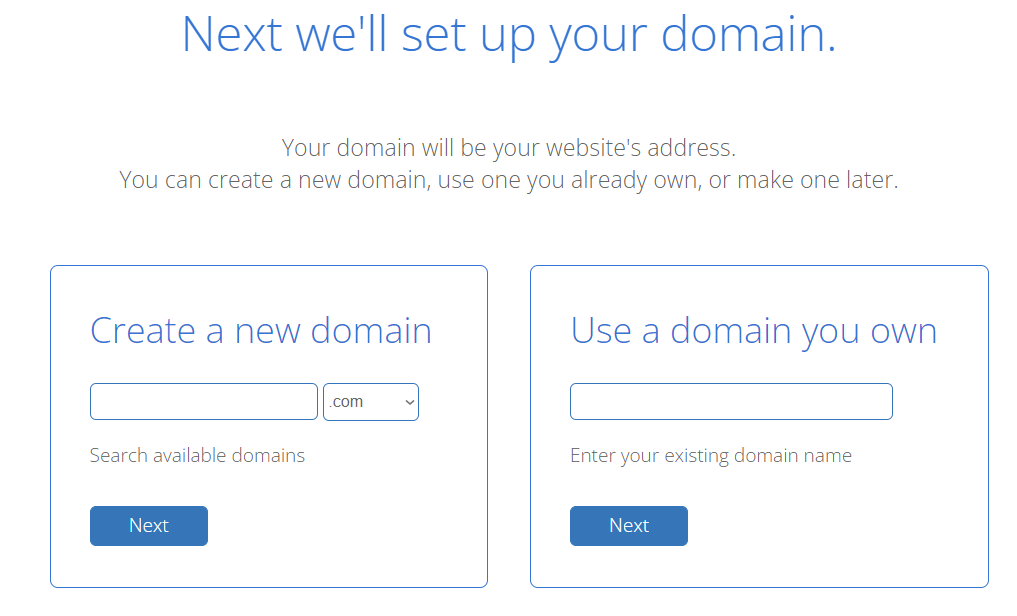 bluehost domain name