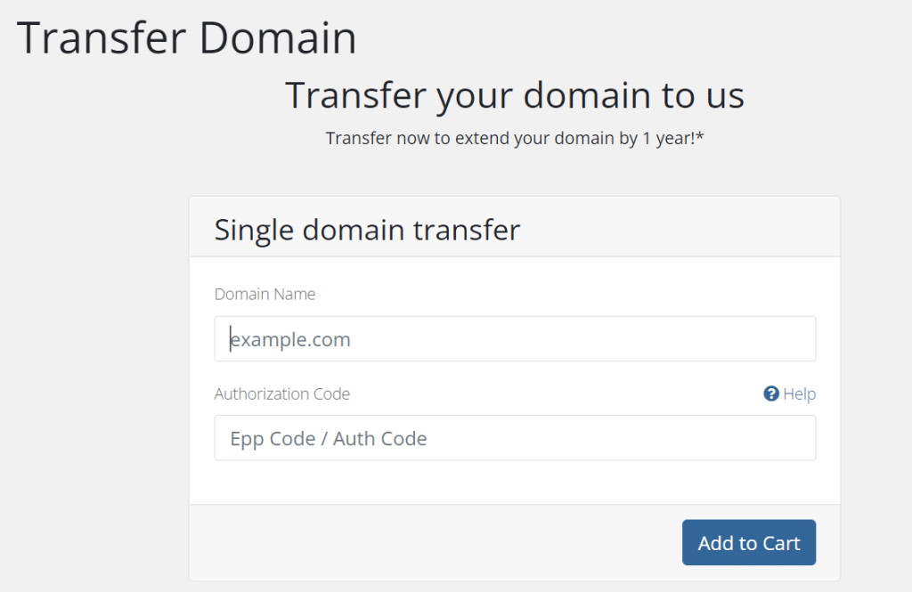 GTXGaming Transfer a Domain