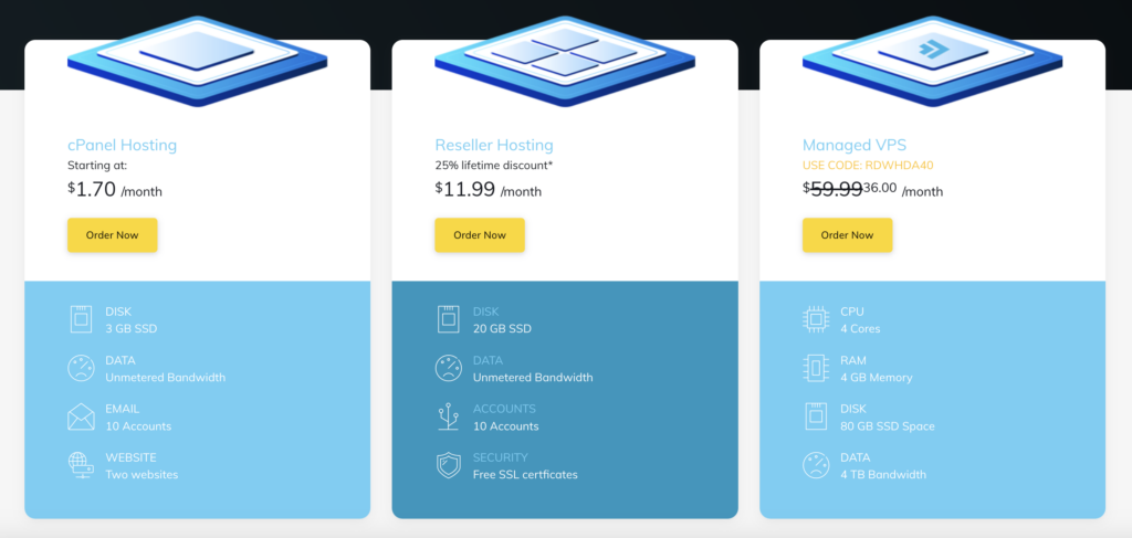 DreamWebHosts Review 3 Types of Web Hosting DreamWebHosts offers