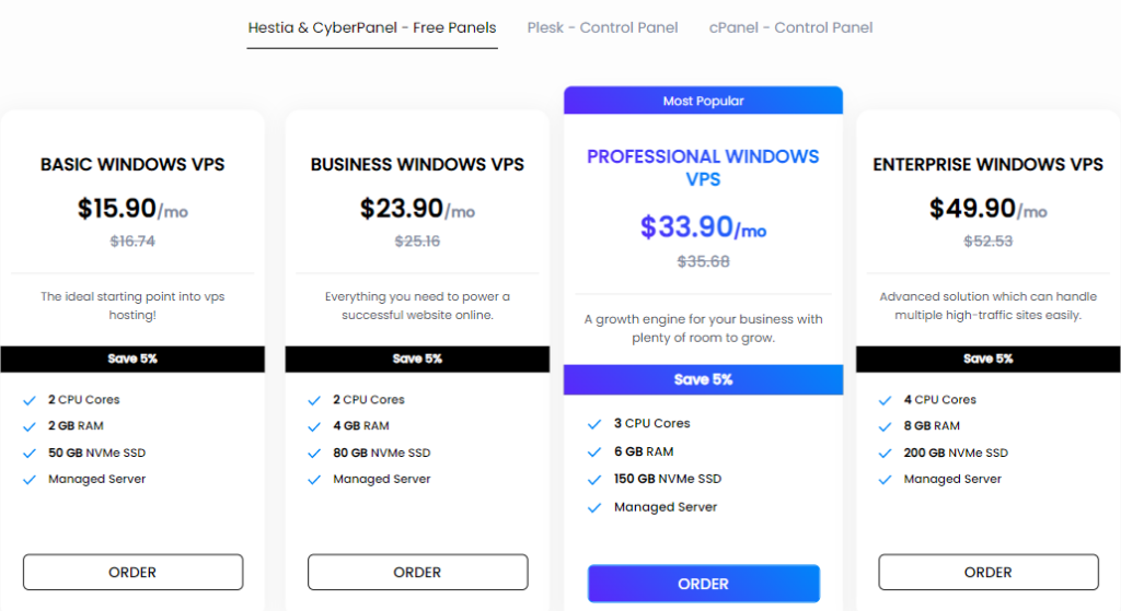 UltaHost RDP Server's pricing and plans,

Buy Window VPS with bitcoin