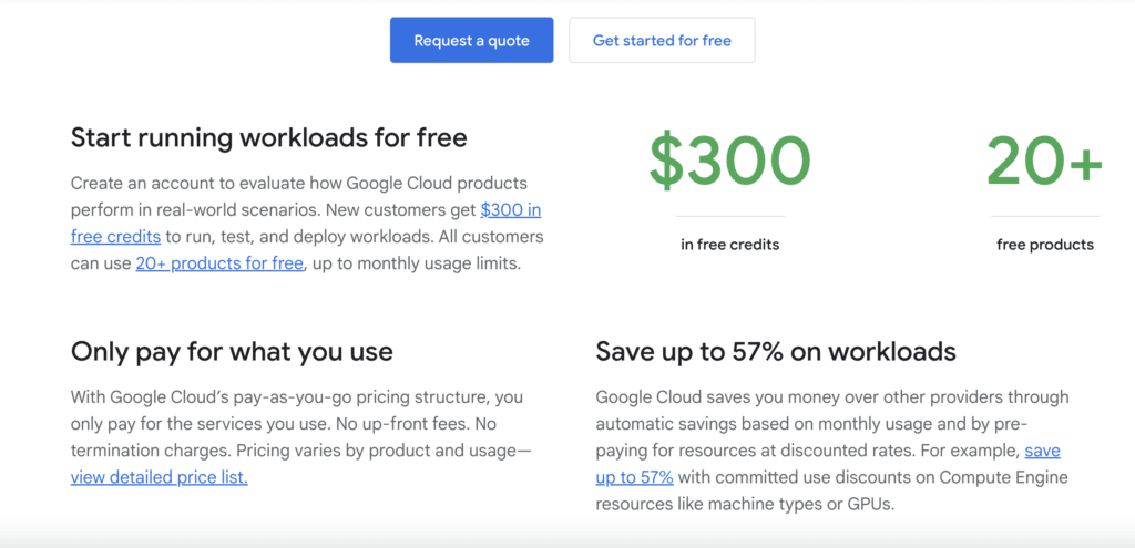 Forfaits Google Cloud CDN