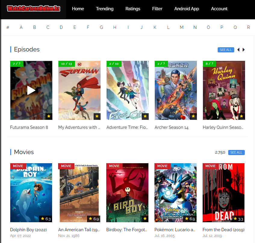 WatchCartoonOnline: Watch Cartoon and Anime Series for Free