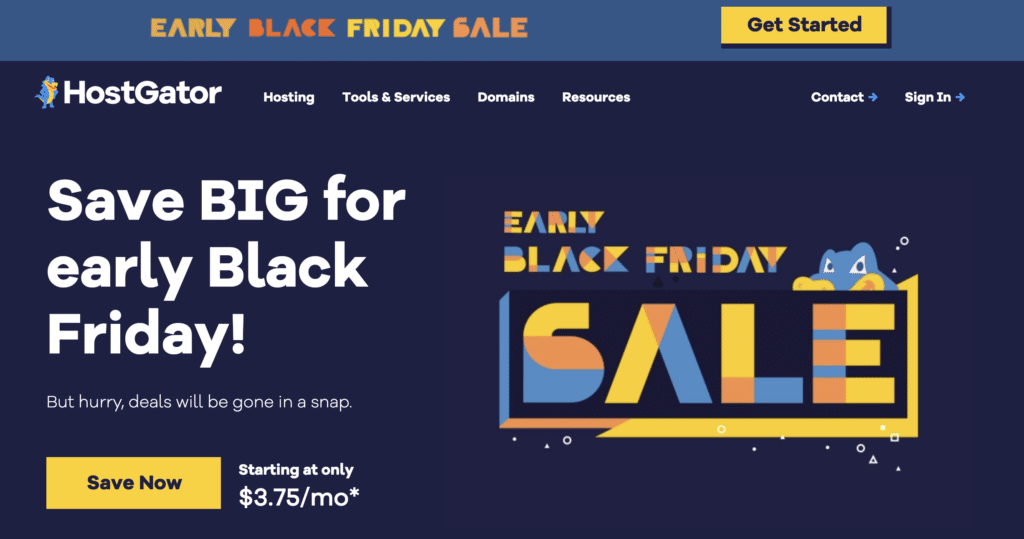HostGator Black Friday Sales