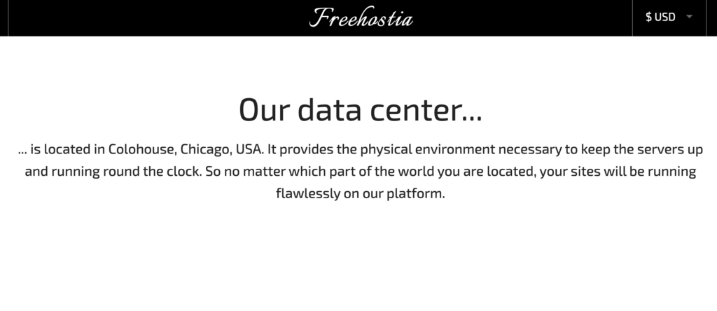 FreeHostia Review 2 FreeHostia Data Center Location