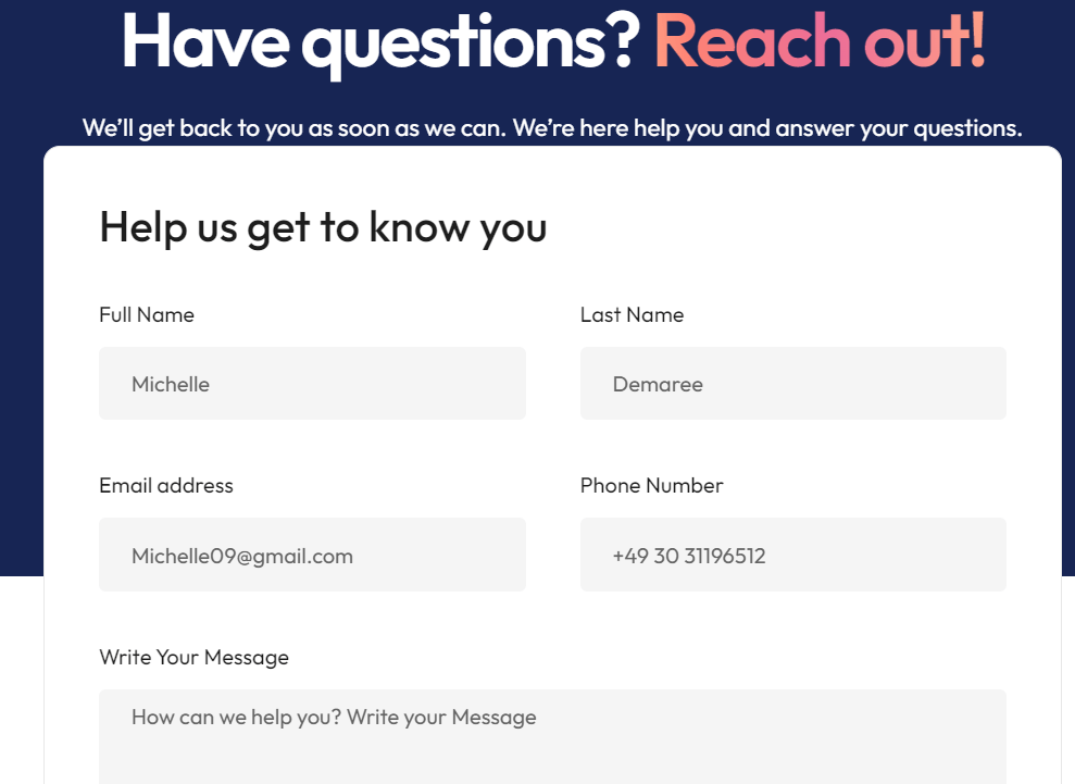 PowerIn Customer support