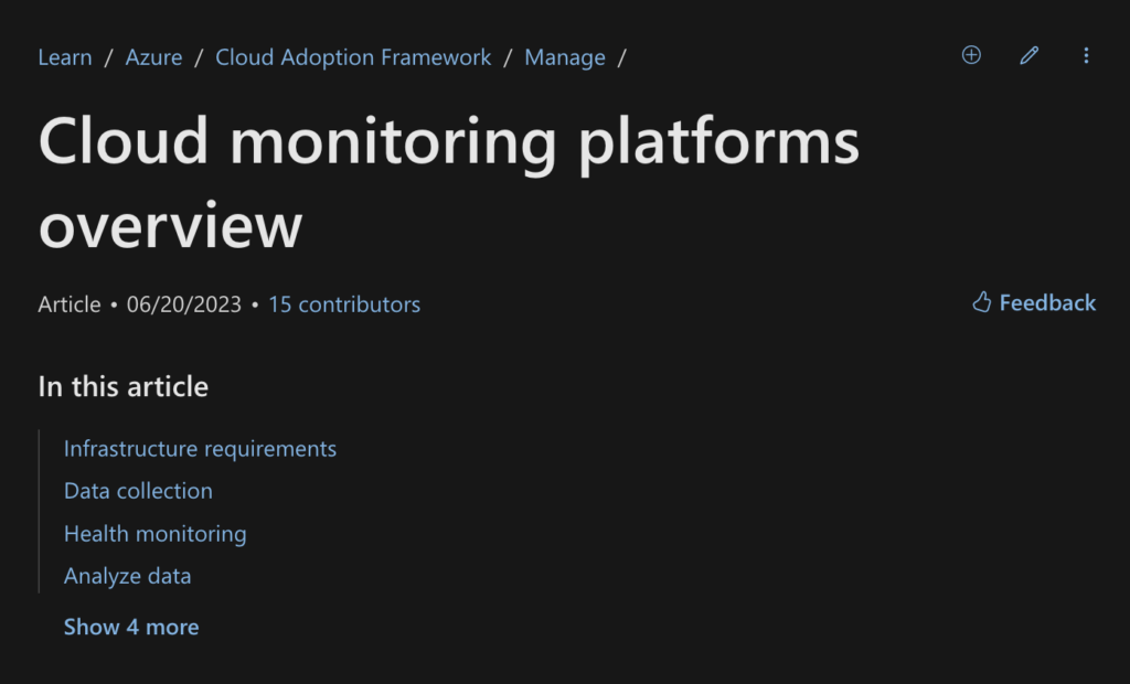 9. Microsoft Cloud Monitoring