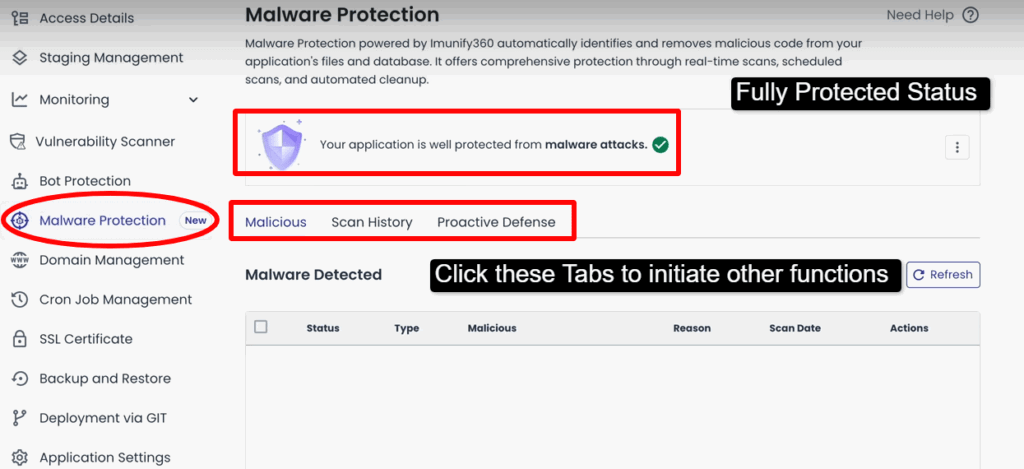 Cloudways’ Malware protection
