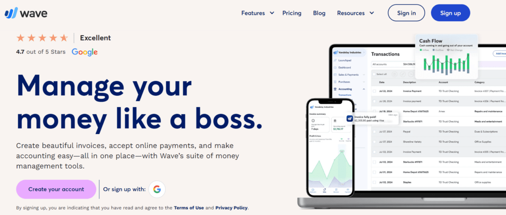 Wave Accounting software