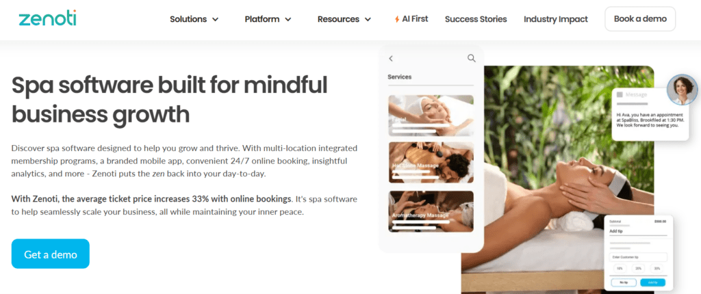Zenoti Best SPA Software