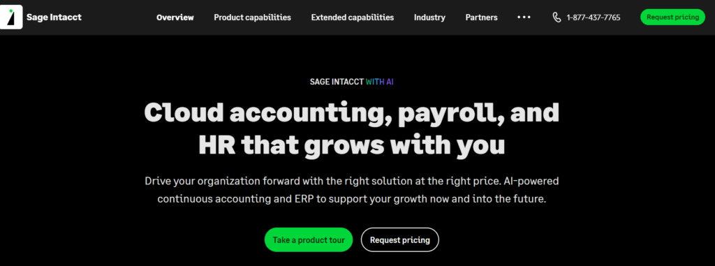 sagg intacct Cloud based Accounting Software