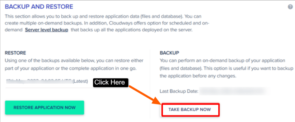 you can easily backup or restore your WordPress site