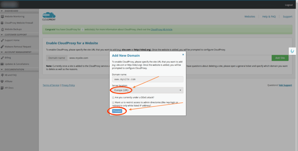 Now the time to review the DNS settings