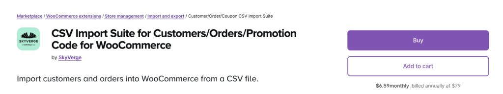 CSV Import Suite for Customers/Orders/Promotion Code for WooCommerce