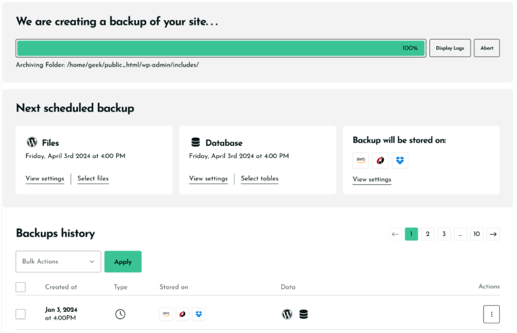 Run Your First Backup