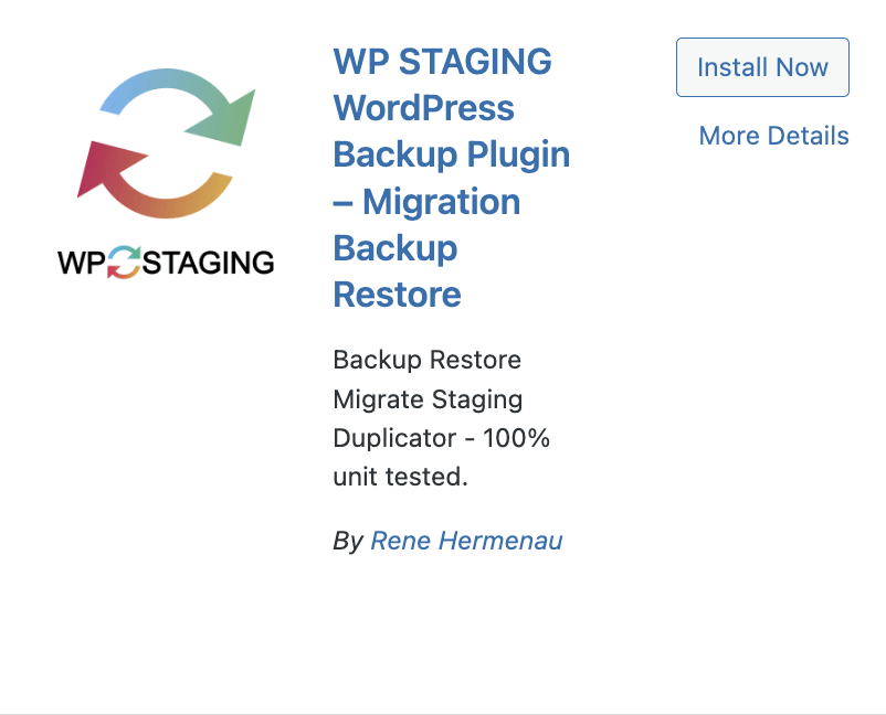 WP Staging