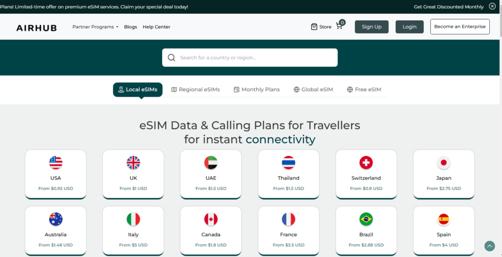 airhubapp esim