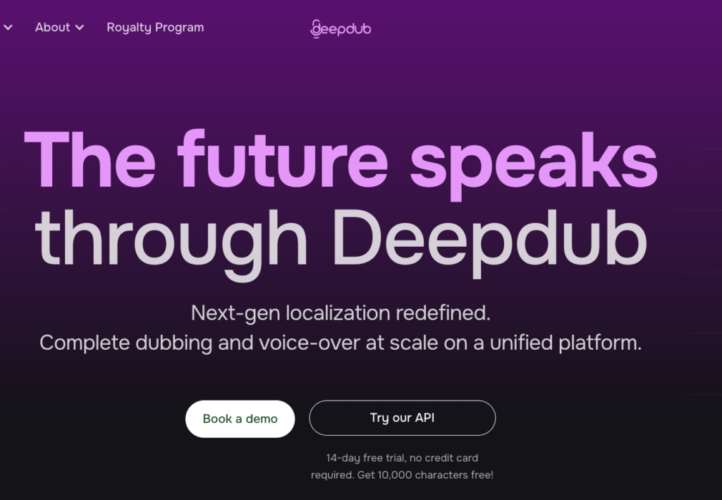 DeepDub AI Dubbing Software