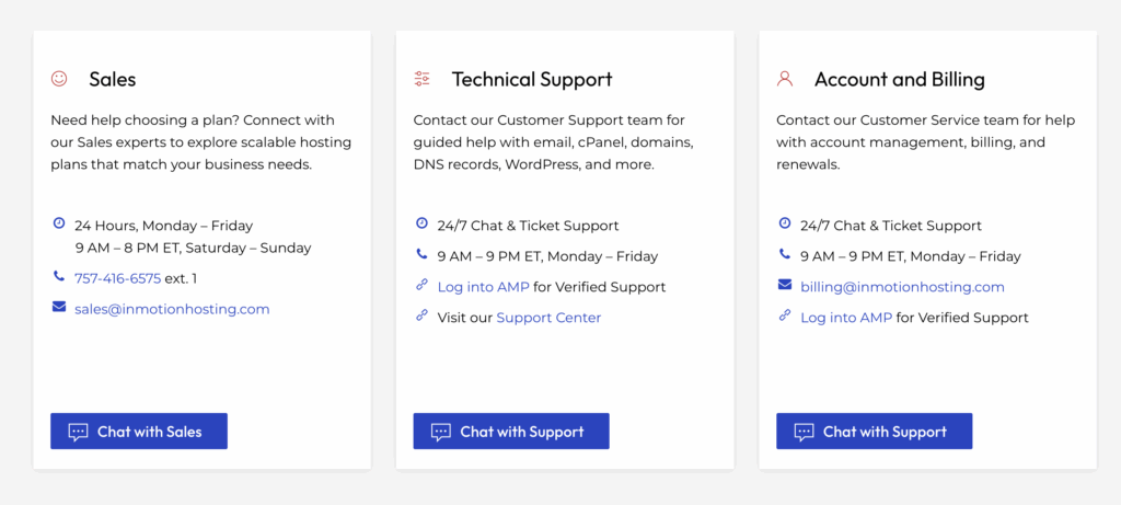 InmotionHosting Review 2 InmotionHosting Support